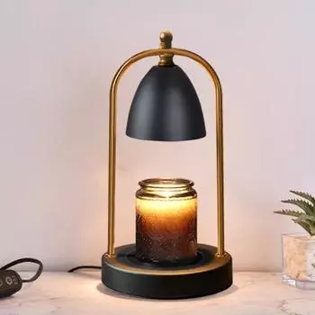 Лампа-подогреватель свечей с таймером, регулируемой яркостью, безопасная в использовании, энергосберегающая, электрическая, для плавления воска, подогреватель свечей AU Plug C золотистый