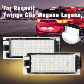 Лампа подсветки номерного знака 12-30V18-SMD для Smart Fortwo 453 Coupe C453 Cabriolet A453 Auto Car Durable License Plate Light