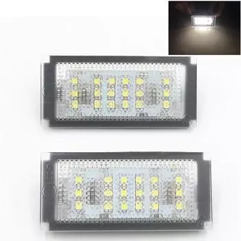 Лампа подсветки номерного знака автомобиля белая 18 светодиодная лампа для BMW E46 2D M3 Facelife 2004 2005 2006