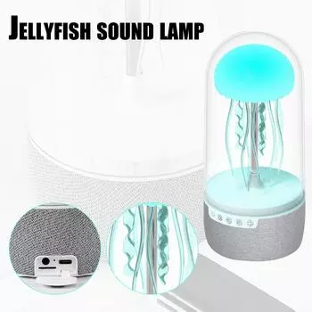 Лампа в виде медузы, светодиодная лампа в виде медузы, интеллектуальная лампа в виде медузы, голосовое управление RGB-лампой в виде медузы, One Size
