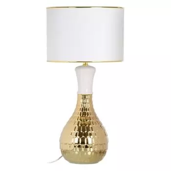 Lampe de bureau 34 x 34 x 51 cm Cramique Dor Blanc