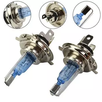 Лампочка для фары скутера супер яркий белый свет 12 В H4 HID модифицированная 2 шт 55 Вт яркая хорошая светопропускаемость CHINA