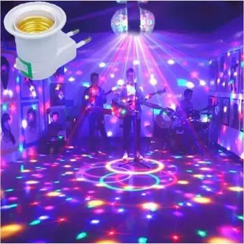 Лампочка для сцены E27 вращающаяся KTV бар дискотека вечеринка украшение свет двухсторонний шар сценический эффект сценический дизайн свет