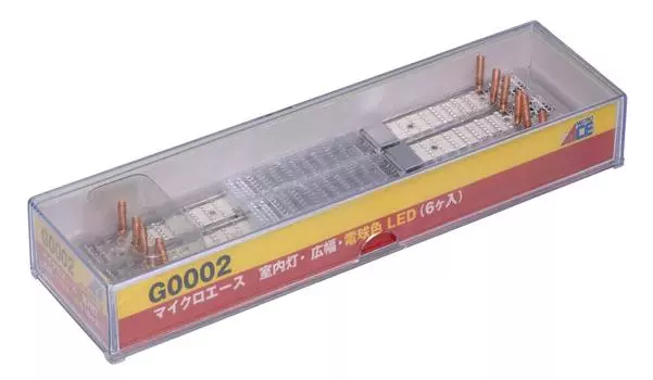 Лампочка для внутреннего освещения Micro Ace N Gauge, цветная, 6 шт., G0002, принадлежности для моделей железных дорог, светлая, широкая, светодиодная, белый