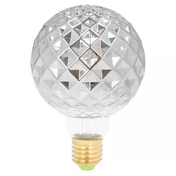 Лампочка винтажная светодиодная твердая нить накаливания гальваническая серая 2700K цветовая температура E27 лампочка для