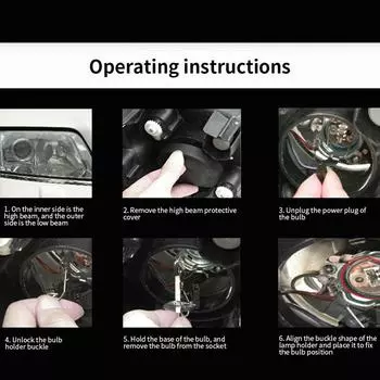 Лампочки дальнего света абсолютно новые высокого качества 12 В 2 упаковки