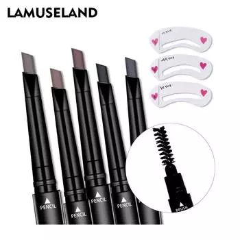 LAMUSELAND 5 цветов долговечный водостойкий двуглавый карандаш для бровей