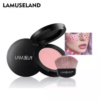 LAMUSELAND Face Set Бархатные румяна с кистью для румян #LAS301