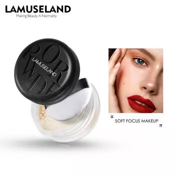 LAMUSELAND Soft Velvet Рассыпчатая пудра Тонкая и гладкая пудра для макияжа для лица 7г