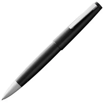 LAMY 2000 Черная ручка-роллер Черная элегантная ручка с прочным корпусом из стекловолокна Идеально сбалансированная ширина линии M В комплекте сменный стержень для роллера Черный LAMY