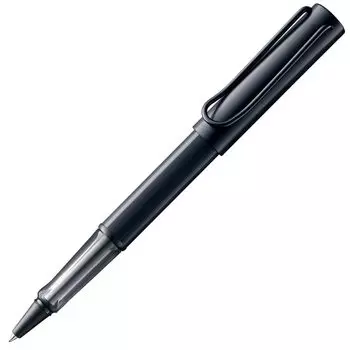 LAMY Черная ручка-роллер с эргономичным захватом, ширина линии M Легкий алюминиевый корпус, шариковая ручка с черным стержнем LAMY M 63 AL-star - Прозрачная, ручка, - -