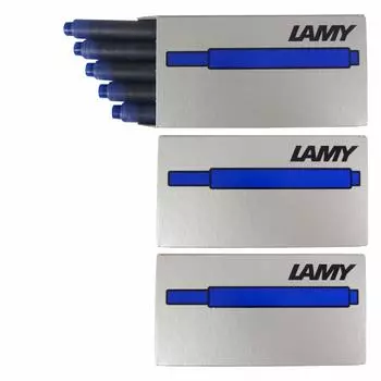 LAMY Fountain Pen Cartridge Ink 5 bottles per box x 3 box set Blue LT10BLU [Item] (Blue)