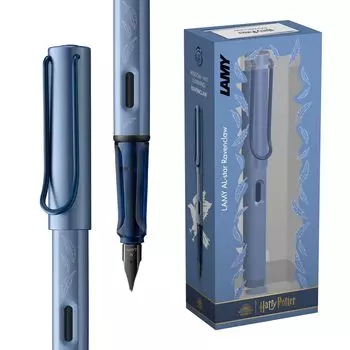 Перьевая ручка LAMY Harry Potter Ravenclaw Special Edition с гравировкой дома, стальное перо размера EF, легкий алюминиевый корпус, в комплекте картридж LAMY T 10 синего цвета