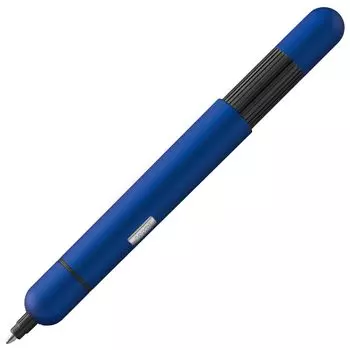 Шариковая ручка LAMY Pico Imperial Blue Синяя Инновационная карманная шариковая ручка Полноразмерная ручка одним щелчком Металлический корпус Ширина линии M Компактный стержень черного цвета императорский голубой