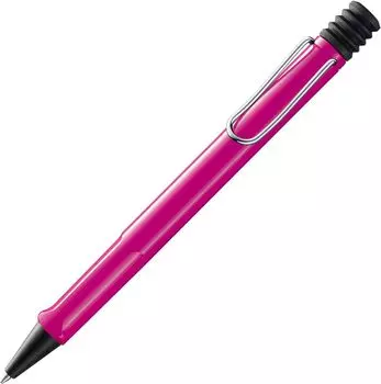 Lamy Шариковая ручка Safari Pink Эргономичная ручка Ширина линии M Удобна для длительного письма Изготовлена из прочного пластика ASA Включает большую емкость розовый