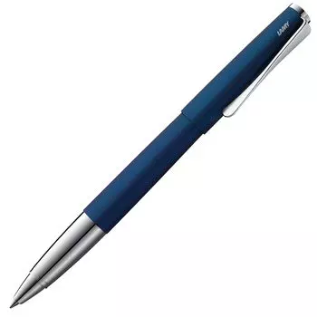 LAMY studio Imperial Blue Rollerball Pen Elegant Metal Bodied Rollerball Pen Propeller Clip Line Width M Comes with Rollerball Refill Black LAMY M 63 императорский голубой