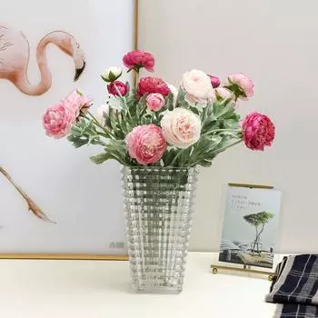 LAN Квай Фонг Флокирование 3 Головы Тысяча Цзы Луллиан Имитация Цветка Домашнее Украшение Гостиной Поддельные Цветы Оптовая Продажа 52cm белый