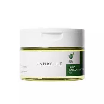 LANBELLE Lanbio Black Cica Quick Pad 220мл/100шт