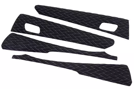 LANBO Door Leather Panel Type LUXE Prius 50 Series Silver Stitch Front Rear Door Car Accessories Parts Interior Custom Luxury LUXE-LDP-P50SI