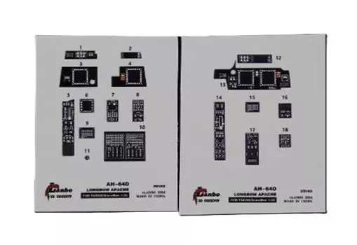 Lanbo Interior 3D Decal 3D Decal для пластиковой модели LNB35103 1/35 AH-64D (для Такома) (Самолет)