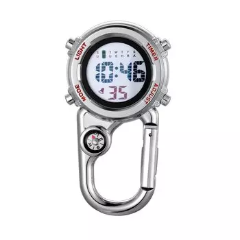 Lancardo Carabiner Watch Водонепроницаемые часы с карабином Карманные часы Мужские и женские аналоговые часы-брелок с зажимом Карманные часы