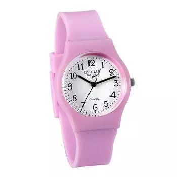 Lancardo Детские часы Детские часы для девочек Милые водонепроницаемые аналоговые силиконовые ремешки Образовательные дешевые предустановленные на день рождения юбилей детский день