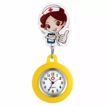 Lancardo Nurse Pocket Nurse Pocket Clip 4 цвета Легко пронумеровать Детская комната Поставляется с силиконовыми раздвижными часами, Часы, Часы, Часы, Тип, Унисекс,