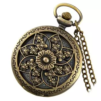 Lancardo Pocket Antique Skeleton Pocket Gift Watch, Часы, Ana-Digital Display, Унисекс, Ожерелье, Бронза, День рождения/Рождество/Лучший друг/Значимый