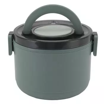 Ланч-бокс 1000 мл со съемным отсеком, герметичный, портативный, для домашнего офиса L зелёный