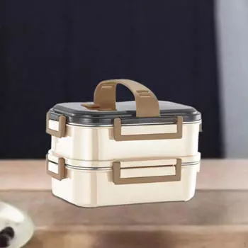 Ланч-бокс Bento Food Container Упаковка для кемпинга, кухни, путешествий, работы, пикника белый