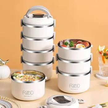 Ланч-бокс Bento, японская многослойная коробка Bento из нержавеющей стали, контейнер для еды, портативный термос, банка для еды, детский ланч-бокс Bento