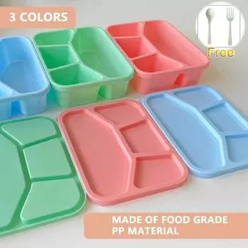 Ланч-бокс Cat PAWS, детский ланч-бокс, портативная микроволновая печь с разделителями, герметичный контейнер для еды Bento Box для школьной кухни 1PCS розовый