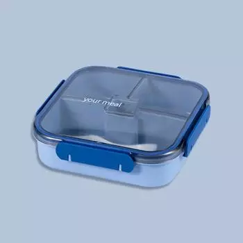 Ланч-бокс для рабочих, девочек, ланч-бокс с микроволновой печью, пластиковый ланч-бокс с отделением для студентов One Size