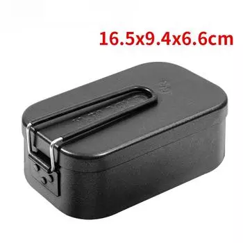 Ланч-бокс из алюминиевого сплава, нержавеющая сталь, сверхлегкий, 185 г, для кемпинга, пикника, портативные контейнеры для еды, столовые приборы