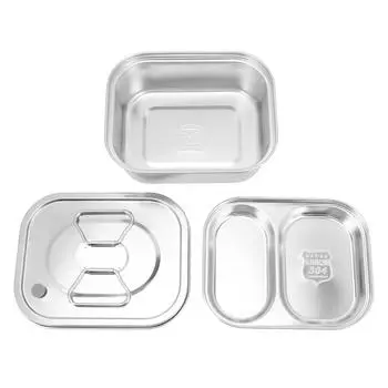 Ланч-бокс из нержавеющей стали 304 с крышкой, герметичный, большой вместимости, изолированный контейнер для ланча для