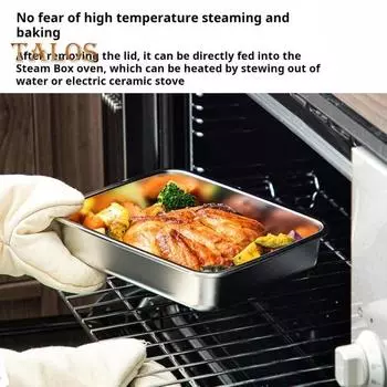 Ланч-бокс из нержавеющей стали для детей и взрослых, контейнер для еды Bento Box для школы и работы, герметичный контейнер для свежести, быстрой заморозки, без запаха, для приготовления пищи S