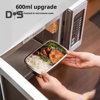 Ланч-бокс из нержавеющей стали для детей и взрослых, контейнер для еды Bento Box для школы и работы, герметичный контейнер для свежести, быстрой заморозки, без запаха, для приготовления пищи S