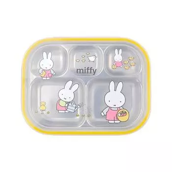 Ланч-бокс из нержавеющей стали Pastel Miffy, тарелка + крышка, разные цвета, популярные корейские товары для родителей