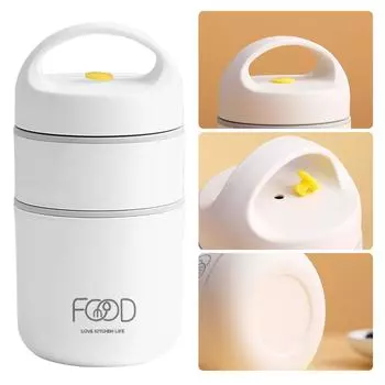 Ланч-бокс из нержавеющей стали с изоляцией, пищевой контейнер, сохраняющий тепло, коробка для завтрака с внутренней частью из нержавеющей стали 680 хаки