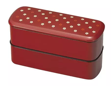 Ланч-бокс Miyamoto Sangyo Clean Coat Slim Lunch Plum Komon Vermilion S 260 мл 260 мл (верхний) (Низ)
