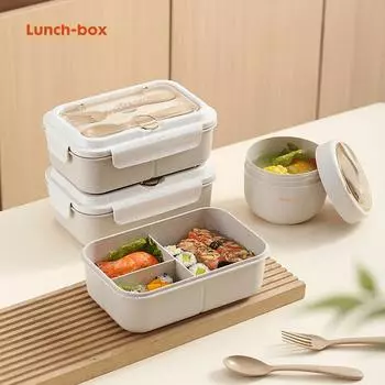 Ланч-бокс Набор столовых приборов для девочек легкая еда для похудения раздельный ланч-бокс для микроволновки студенты школа офис Bento Box