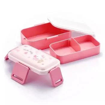 Ланч-бокс переносной Skater 600 мл PFLW4AG, цветок Hello Kitty, 1 шт., популярный персонаж в Корее