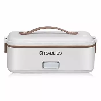 Ланч-бокс рисоварка для тех, кто живет один 1 чашка 1 чашка Удобная рисоварка для одного человека Бэнто-бокс Lunch Jar Rice Компактная Экономия времени Один человек белый