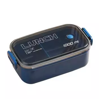 Ланч-бокс с квадратным разделением для микроволновой печи Bento Box 1000 мл, большой емкости, герметичный пищевой контейнер, для школы, столовой 1000ml