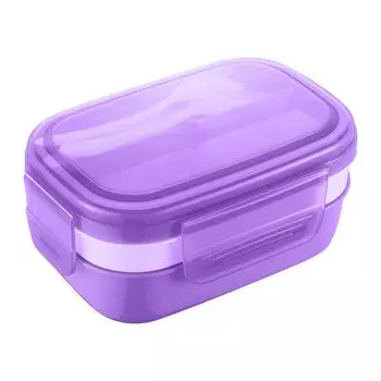 Ланч-бокс с микроволновым нагревом, Студенческий ланч-бокс, Детский прямоугольный ящик для фруктов One Size фиолетовый