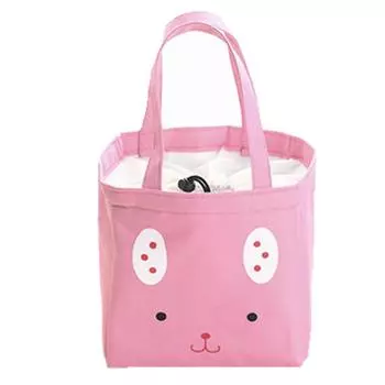 Ланч-бокс с милыми животными, термоизолированная сумка-холодильник, сумка-холодильник, контейнер для бенто розовый