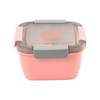Ланч-бокс Sagit Герметичный ланч-бокс с подогревом, крышкой и ложкой Бенто Микроволновая печь One Size розовый