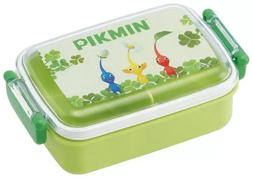 Ланч-бокс Skater, 1 ярус, 450 мл, пушистый, куполообразный, антибактериальный, детский обед, сделано в Японии, Nintendo Pikmin, для мальчиков и девочек, RBF3ANAG, для детей
