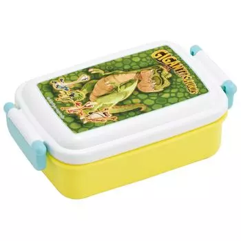 Ланч-бокс Skater, 1 ярус, 450 мл, пушистый, куполообразный, антибактериальный, детский обед, сделано в Японии, гигантозавр, для мальчиков, RBF3ANAG, детский
