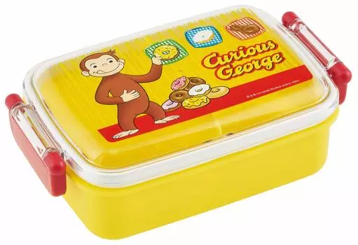 Ланч-бокс Skater антибактериальный пушистый 450 мл Любопытный Джордж Мальчик Сделано в Японии Детский RBF3ANAG-A